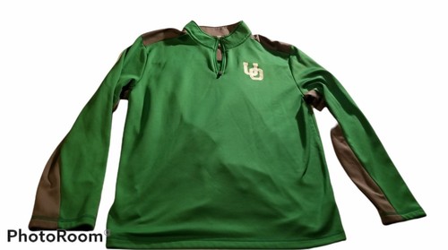 Pullover polar con cremallera en cuarto verde University of Oregon Ducks talla XL - Imagen 1 de 6