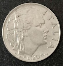 12 MONETE da 20 CENT 1941 ITALIA VITTORIO EMANUELE III RE E IMP. FASCISMO FASCIO