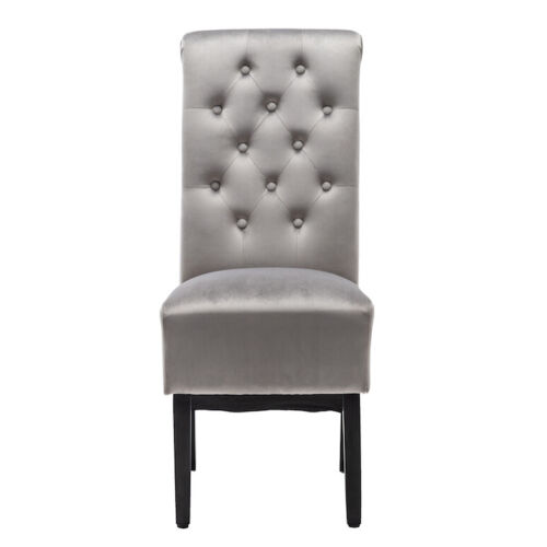 Marble 130, 160, 180 cm Dining Table with 6 Velvet Chairs Black Cream Grey White - Picture 41 of 64