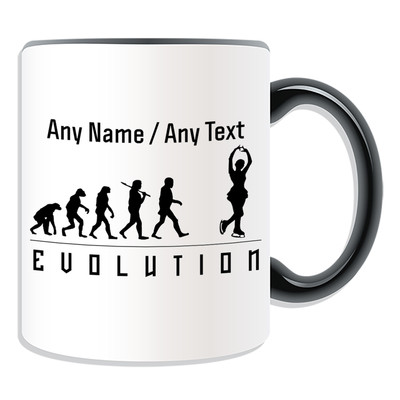 Personalisierte Geschenk Eistanz Tasse Spardose Tasse Evolution Design Teamplayer Tee