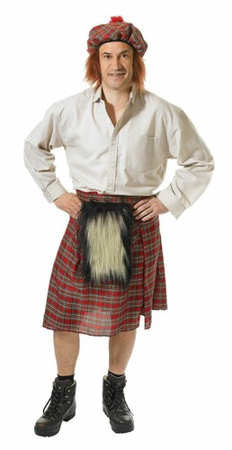 Tartan Kilt Gonna Kilt Scozzese Uomo Carnevale Funny Fashion Art.62359 One  Size | eBay