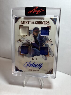 2021 Leaf Art of Sport Paint the Corners Bronze /10 John Smoltz #PC-JS1 Auto 