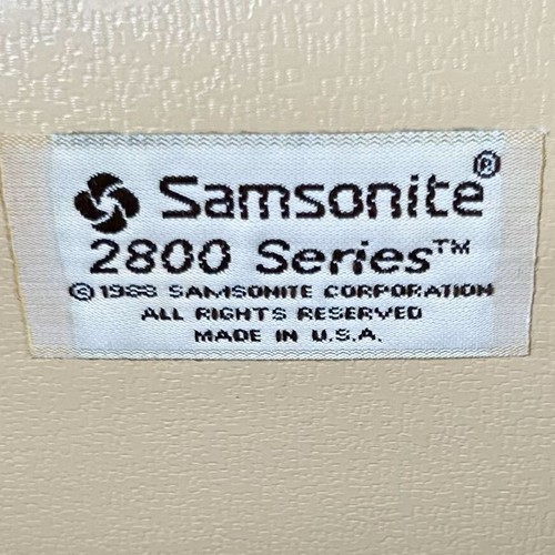 Vintage Samsonite 2800 Series Train Case Blue Hard Shell Makeup Vanity Luggage - Picture 8 of 14