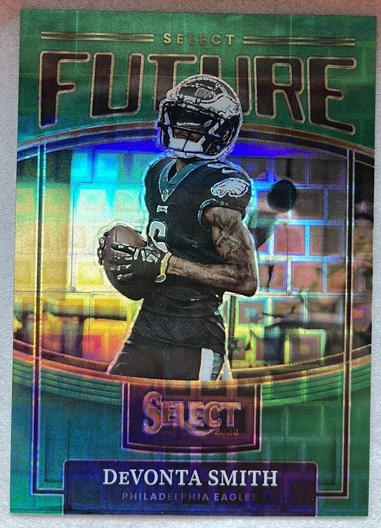2022 Panini Select DeVonta Smith Green Pandora Future /5 SSP EAGLES