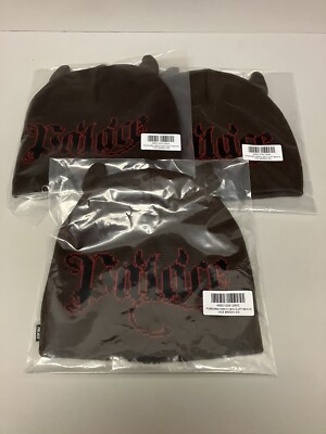 PALACE SKATEBOARDS HORNY NEIN CUFF BEANIE BROWN ULTIMO 23 O/S | eBay