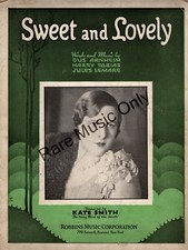 1931 Sweet and Lovely with Kate Smith by Arnheim, Tobias and Lemare - Rare image