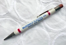 Vintage Mc Donald Electric Auto Repair Battery & Magneto Mech Pencil (La Grande)