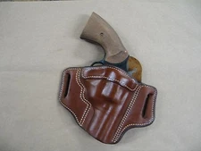 Rossi 461 / 462  2-3" Revolver 6 Shot Leather 2 Slot Pancake Belt Holster TAN RH