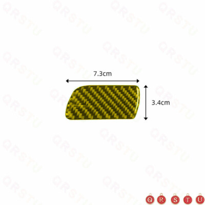 Carbon Fiber Glove Box Handle Cover Trim For Honda Accord 2013-2017 – Type A – Black Glossy Self-Adhesive