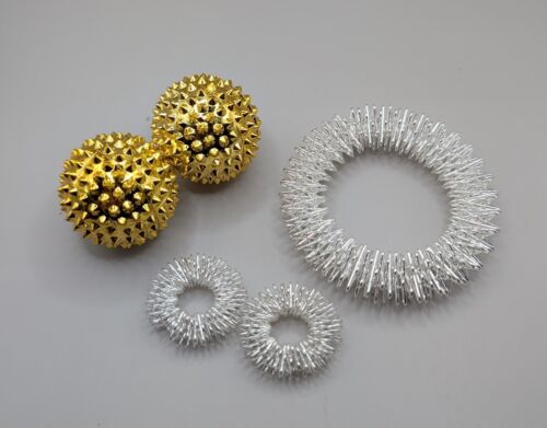 Akupressur Set 5 teilig, 2x Ringe 1x Armband 2x Akupressurkugeln DBT Skills - Bild 28 von 60