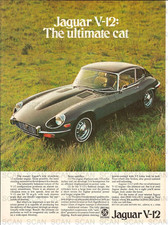 1972 Jaguar V-12 Vintage Magazine Ad British Leyland  The Ultimate Cat