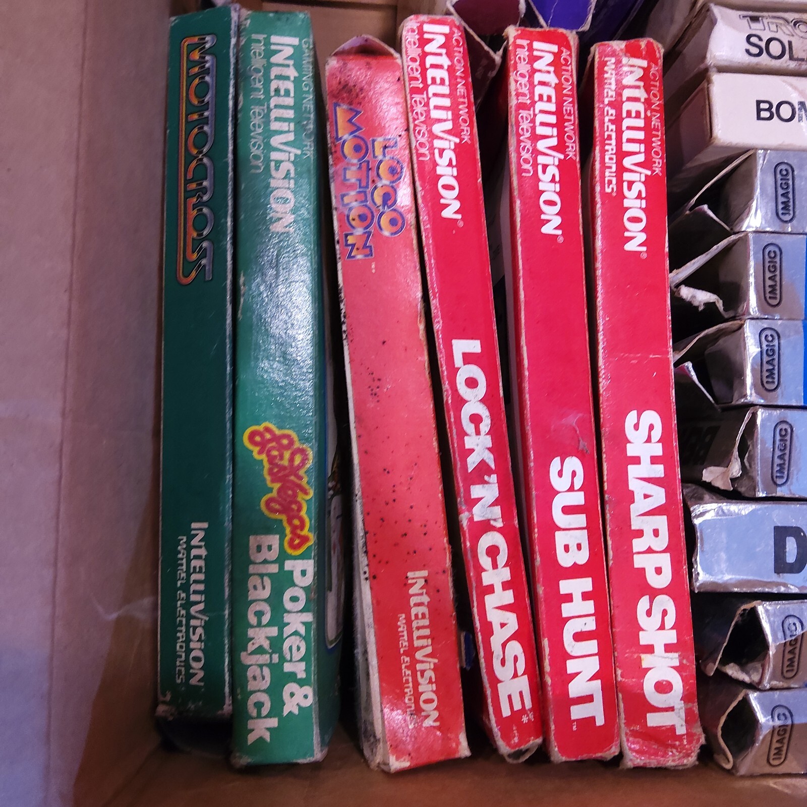 Lot Of 28 Intellivision Games, PARTS ONLY, See Details ROUGH