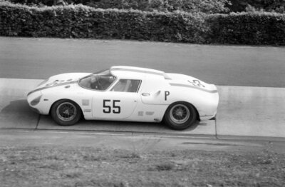 Art Swanson Robert Ennis Ferrari 250 LM 1966 Motor Racing Old Photo 1