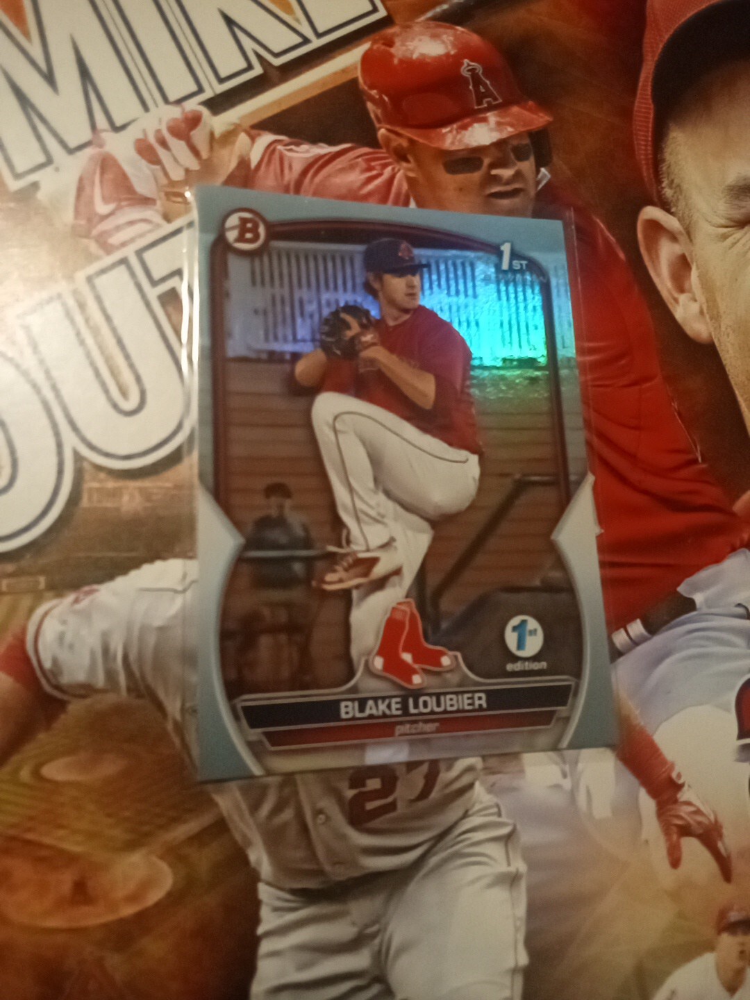 2023 Bowman 1st Edition - Sky Blue Foil Blake Loubier Boston Red Sox (RC)