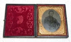 Civil War Tintype Photo Union Soldier in Case 6th Plate c.1860s