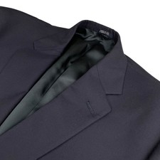 Hart Schaffner Marx Men's 100 Wool Gold Button Blazer Navy Blue   USA   46L