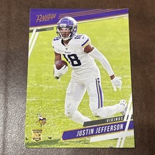 2020 Panini Chronicles Prestige Justin Jefferson Rookie Card Minnesota Vikings. rookie card picture
