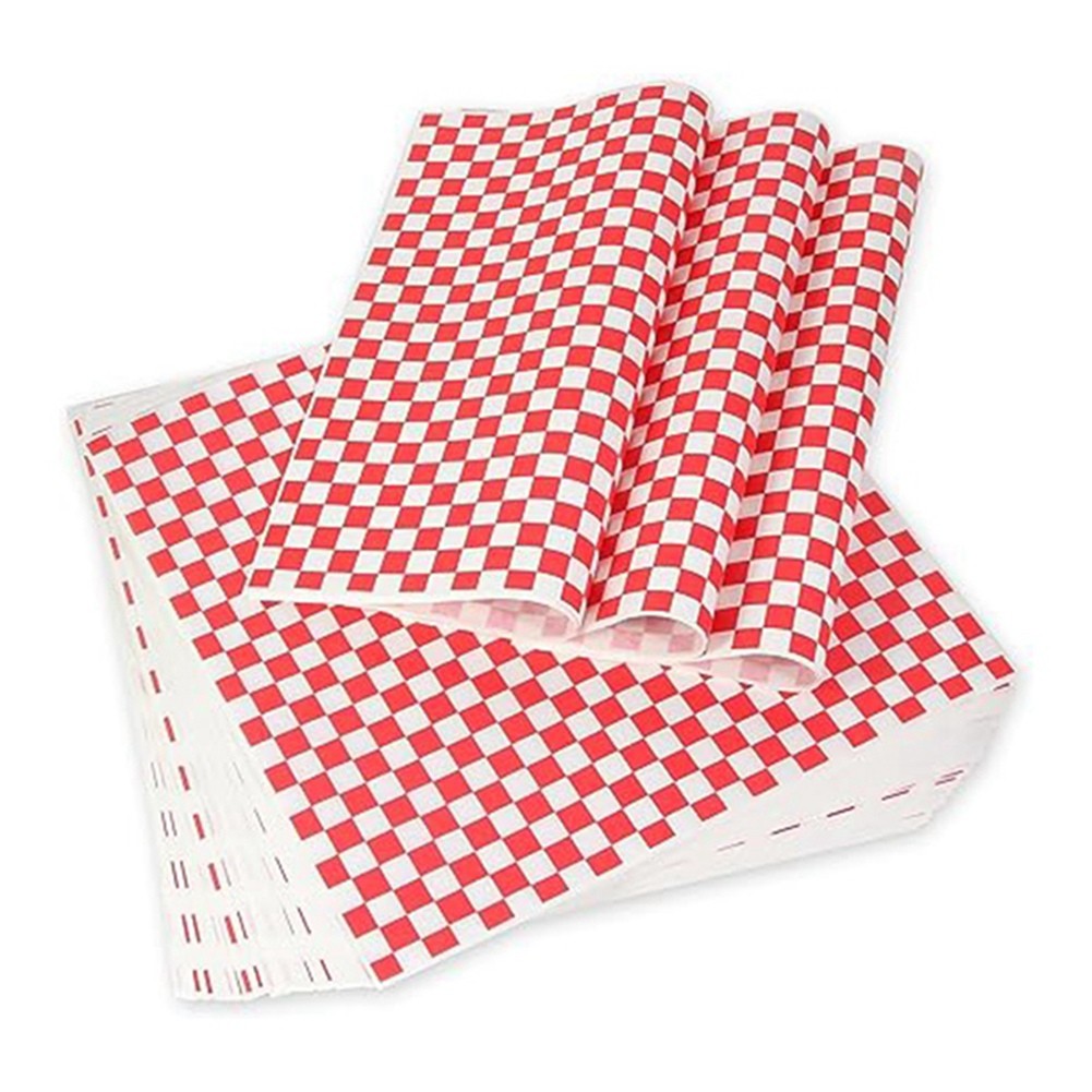 100 Sheets of Oil-Absorbing  Food Liner Oil-Proof  Sandwich  Pad  Hamburger2139