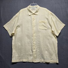 Tommy Bahama Mens XXL Linen Shirt Short Sleev...