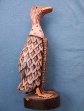 Vintage Brosse À Vêtements Support Canard En Bois Coloré