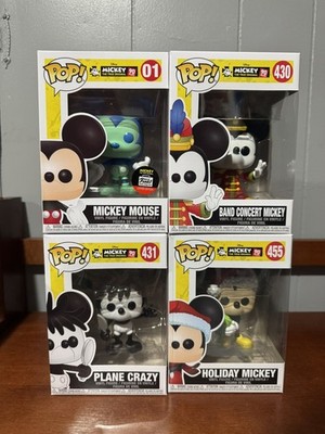 Funko Pop! Disney Mickey Mouse 90th Lot of 4 - #01 #430 #431 #455
