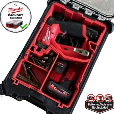 Einsatzwanne für Milwaukee Packout für M12 Install Driver M12 FDDX 