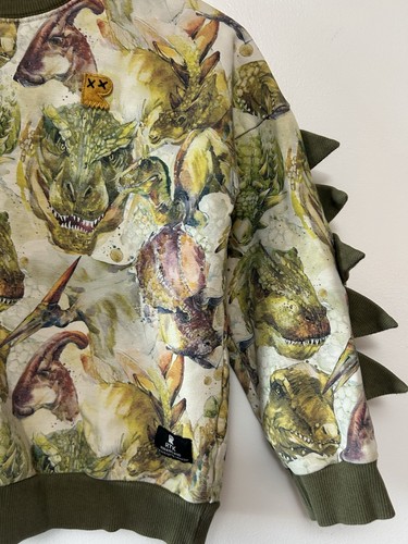 Rock Your Kid Dino Sweater, Size 8 Boys, Good Used Condition - Picture 2 of 5