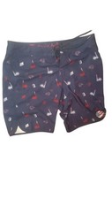 Travis Mathew Victorious Swim Trunks 34 Blue Beach Bathing Suit board shorts
