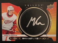 2023-24 Trilogy Hockey Marco Kasper Rookie Signature Pucks RSP-MK