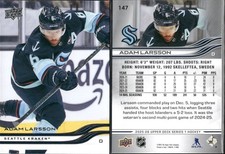 🏒 2025-26 Upperdeck Series 1 - Adam Larsson Kraken #147