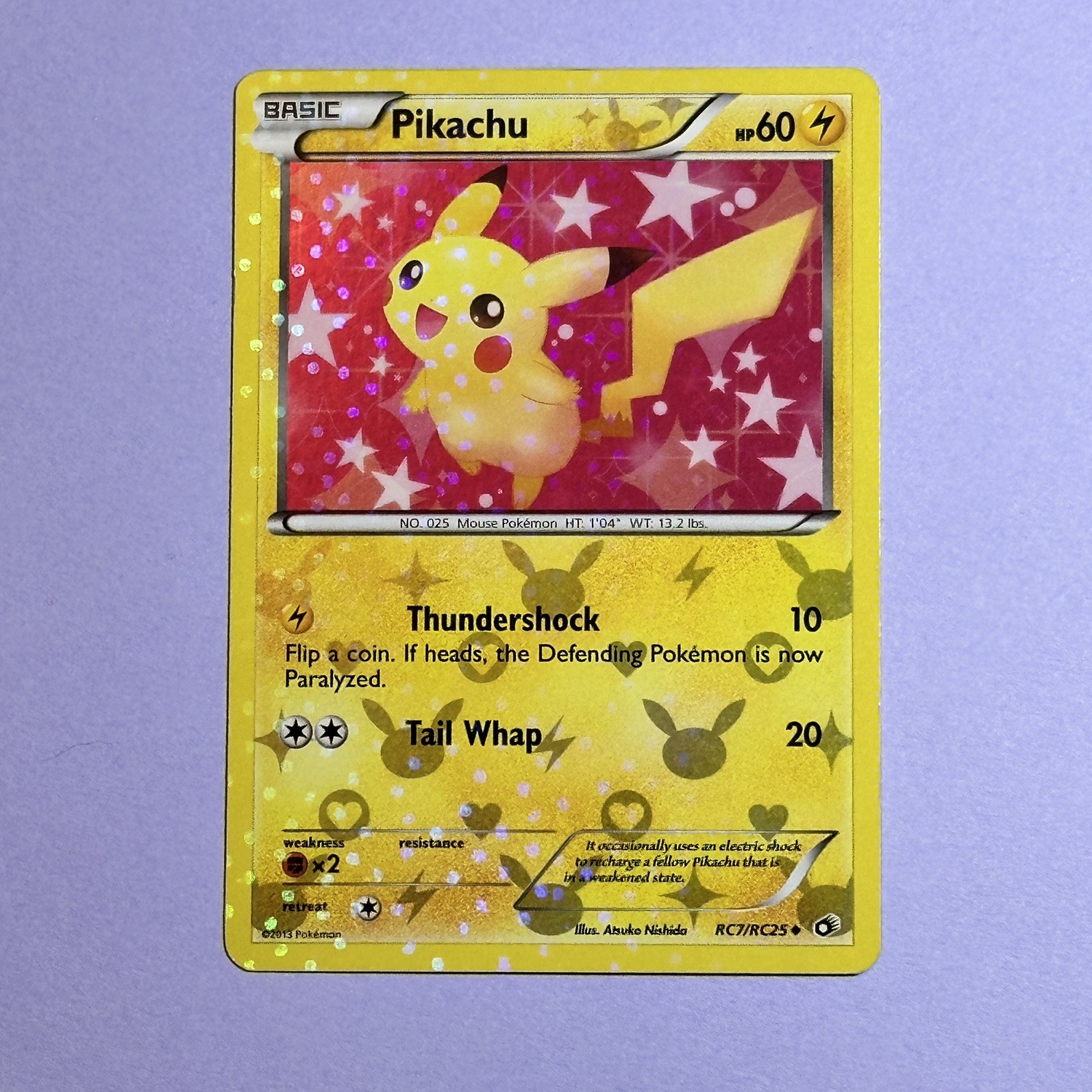 Pikachu RC7/RC25 Legendary Treasures Radiant Collection Holo Rare - Ungraded NM