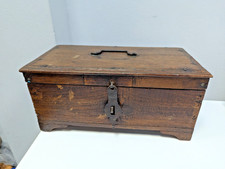Antique Wooden Box 1875 19th Century Victorian Vintage Storage Chest -RSPCA NW L