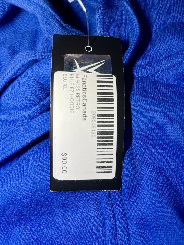 Sudadera con capucha WWE Elimination Chamber 2025 Toronto azul con cremallera Foto 3 de 4