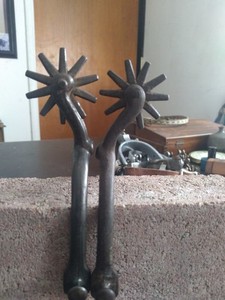 North and Judd Anchor Hallmark Western Cowboy Spurs 10 point