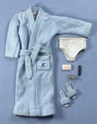 1960s Ken Blue Terry Togs Robe & Slippers Set Near Complete Vintage Barbie VGUC