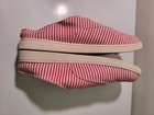 Size 8.5 B Womens Spenco Red & White Slip On Canvas Shoe (C111) — photo 8