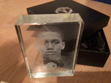 Manchester United Chris Smalling Glass Plaque/Paperweight Man Utd