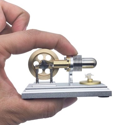 OKMO J06C Mini Horizontal Stirling Engine Brass Model Desktop