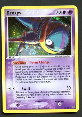 Deoxys 2/106 EX Emerald Lightly Played Holo Rare Pokemon Card