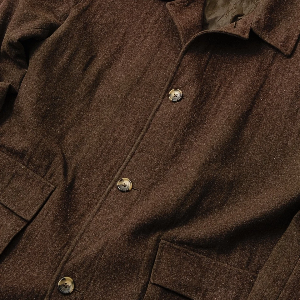 Vintage London Fog Brown Wool Trench Coat – Size XL - Image 4 of 4