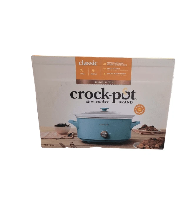 Crock-Pot 7 Qt / 6.6L Classic Slow Cooker in Light Blue