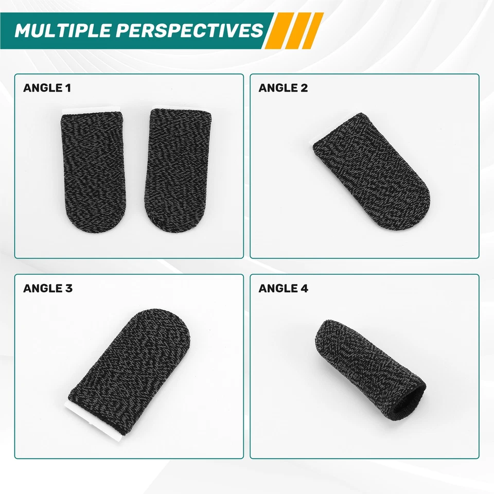 5 Pair Mobile Game Controller Finger Sleeve Sets, -Sweat Reusable 7748 - Image 4 of 4