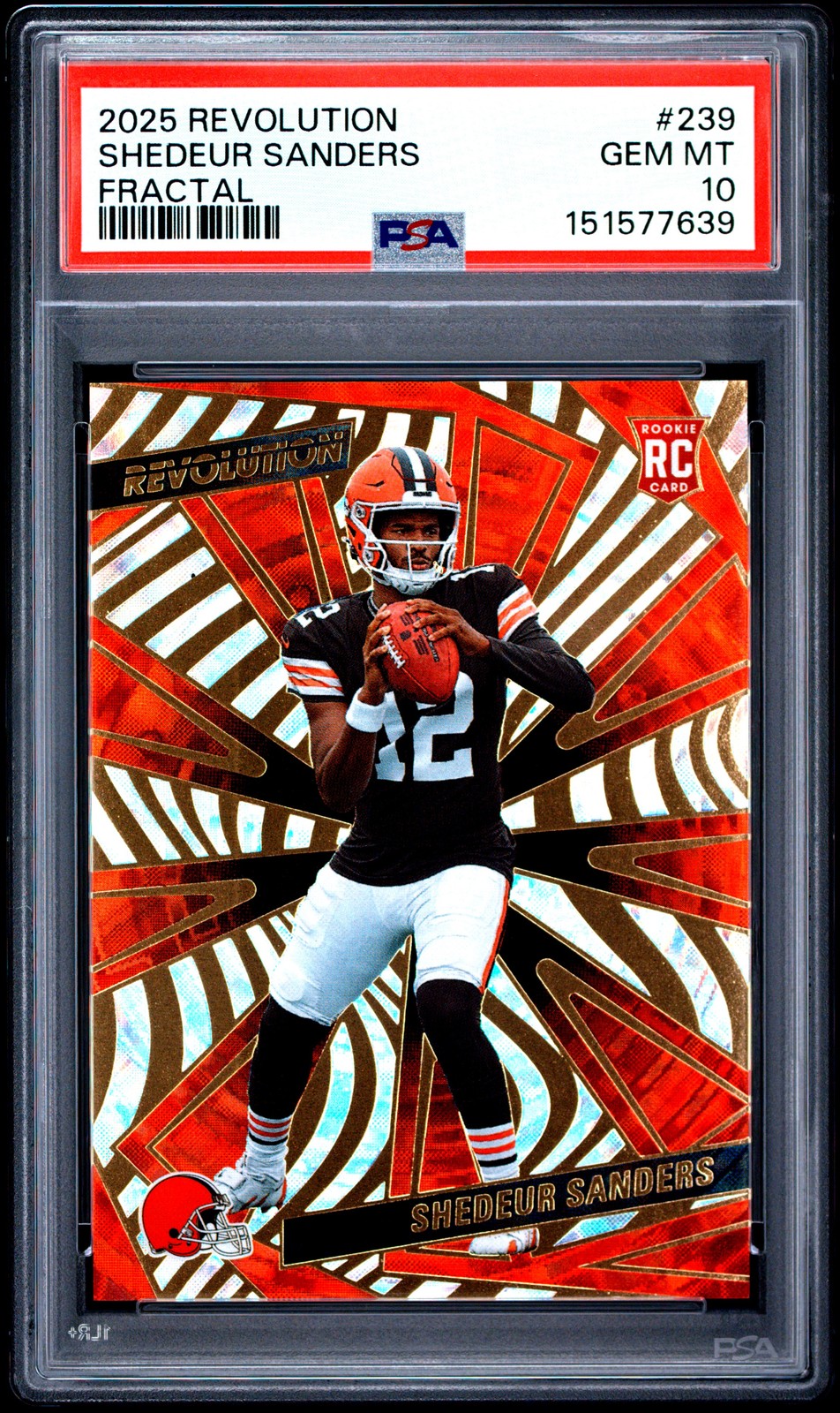 Shedeur Sanders Panini Revolution #239 Fractal