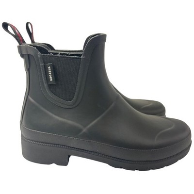 Tretorn Lina Black Chelsea Rain Boots Women's Size 5   New Without Tags