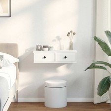 vidaXL Scaffale a Parete con Cassetti Bianco 60x28x15 cm in Truciolato