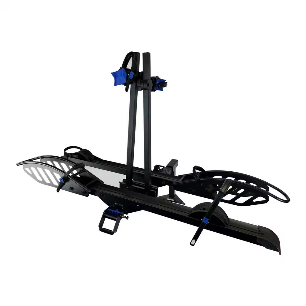 Heavy-Duty 2-Bike Platform Hitch Rack for E-Bikes