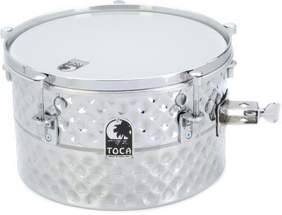 Toca Percussion Hand-hammered Timbale Snare Drum - 7 inch x 12 inch
