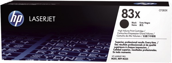 Hp CF283X Original Hp Tonerkartusche (CF283X,83X,83XBK,83XBLACK,NO83X,NO83XBK,NO-image