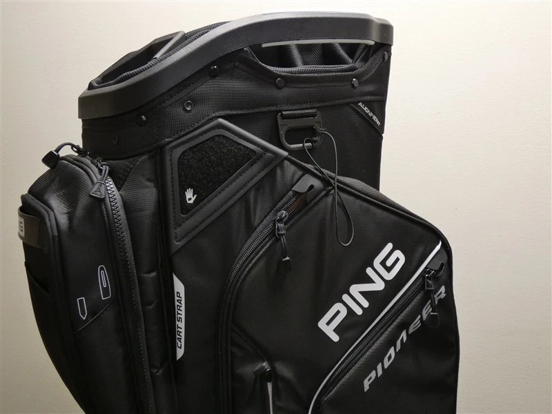 Bolsa de carro de 15 vías Ping Pioneer para hombre C.C. Logo Negro/Blanco Nuevo Foto 2 de 4