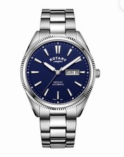 Brand new Gents Rotary Automatic Henley Day/date Bracelet GB05380/05 *No Box
